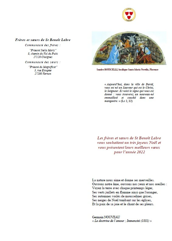 Voeux du Supérieur